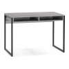 Письменный стол Леон Лофт 110х55х75 бетон / матовый черный