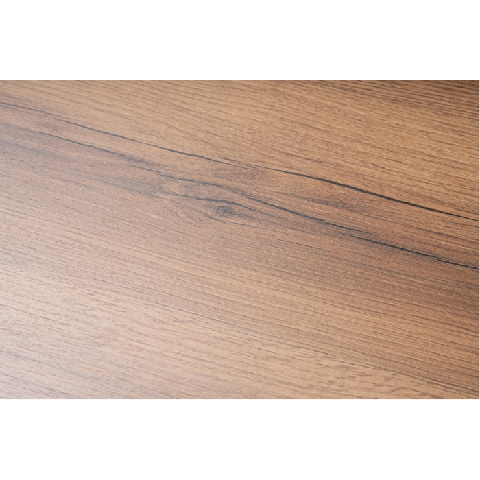 Письменный стол Леон Лофт 110х55х75 черный матовый / дуб делано темный