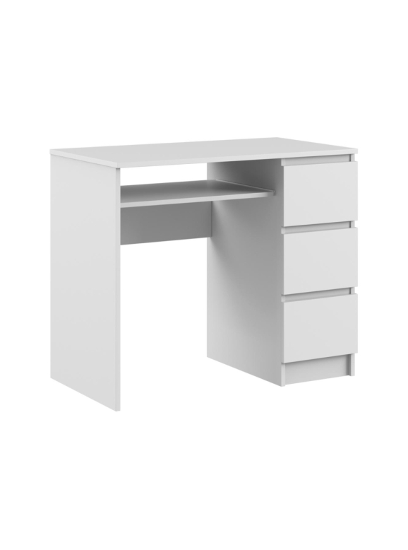 Письменный стол Мадера СМП 90х50х77 правый лдсп белый