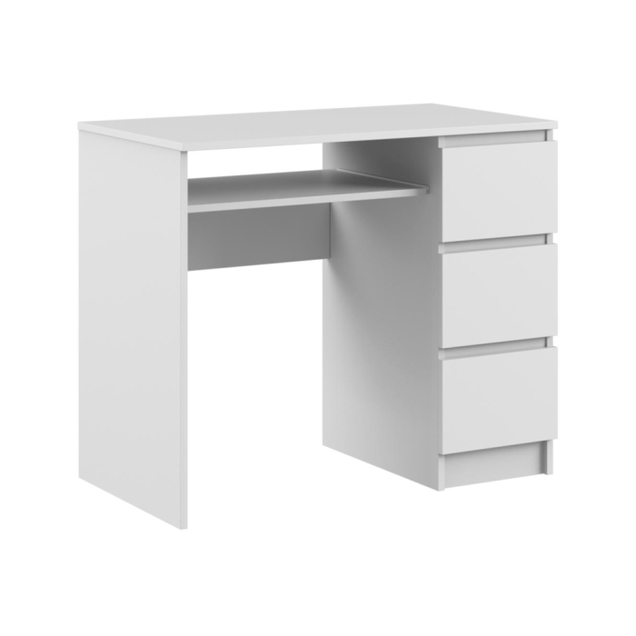 Письменный стол Мадера СМП 90х50х77 правый лдсп белый