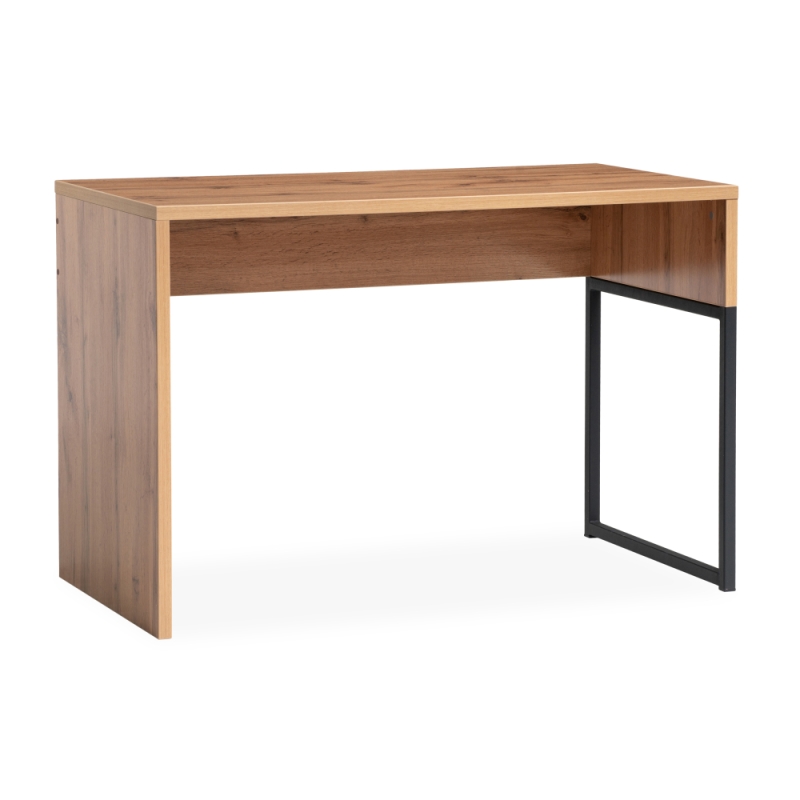 Письменный стол Ниа 115х60 дуб вотан / черный матовый
