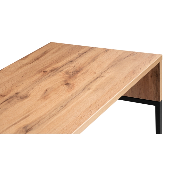 Письменный стол Ниа 115х60 дуб вотан / черный матовый