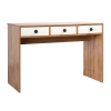 Письменный стол Николетта 3 ящика 110х50х75 белое тиснение / дуб вотан