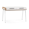 Письменный стол Рокс 116х65х77 белый / дуб вотан / белый
