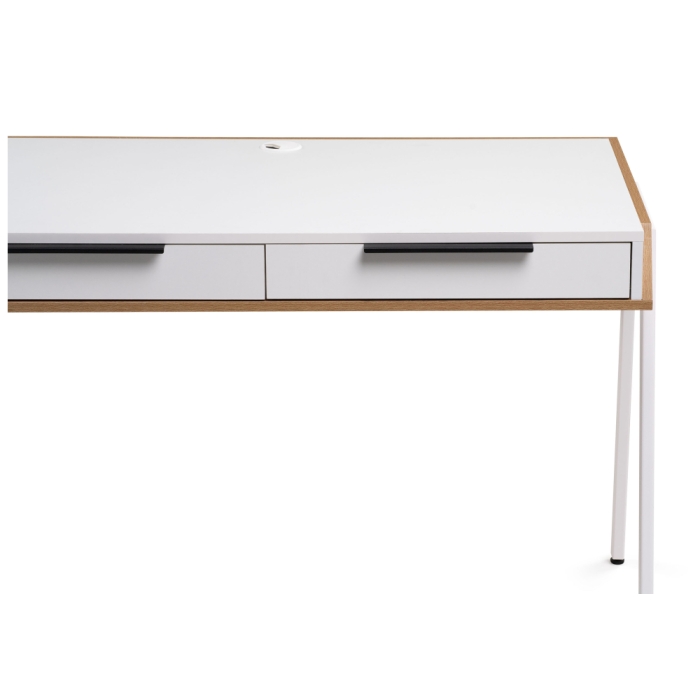 Письменный стол Рокс 116х65х77 белый / дуб вотан / белый