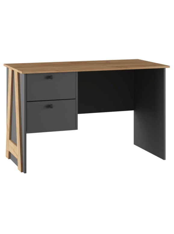 Письменный стол Теодора графит / крафт золотой