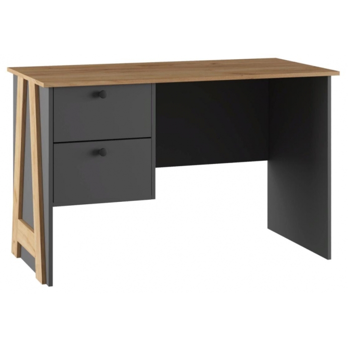 Письменный стол Теодора графит / крафт золотой