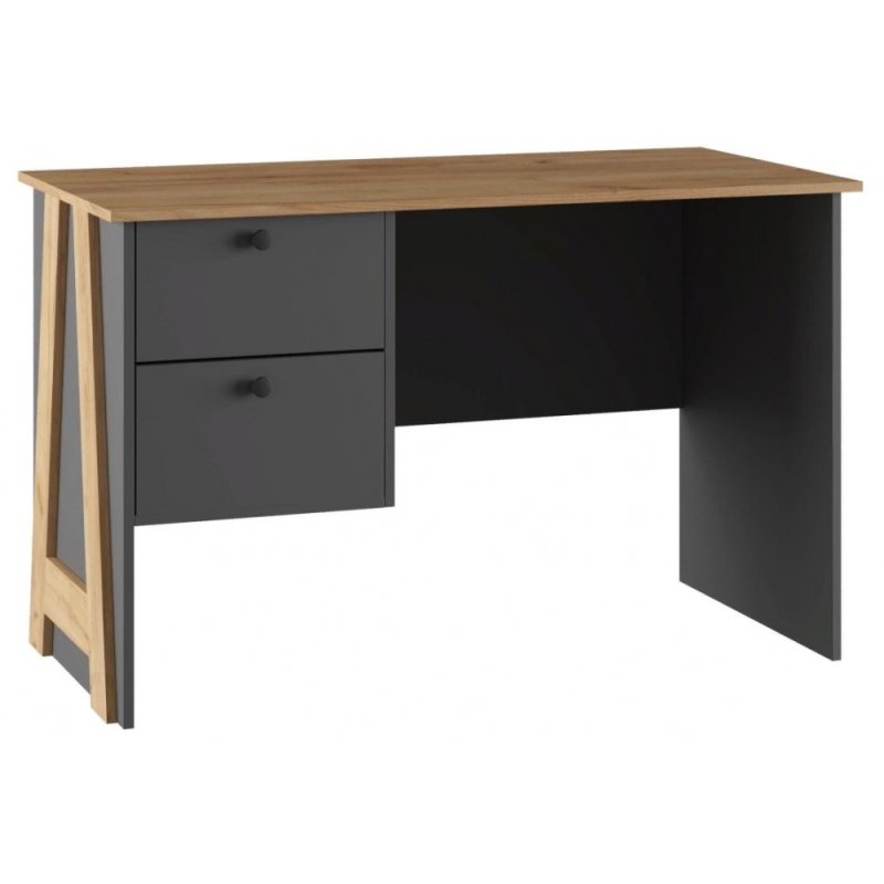 Письменный стол Теодора графит / крафт золотой