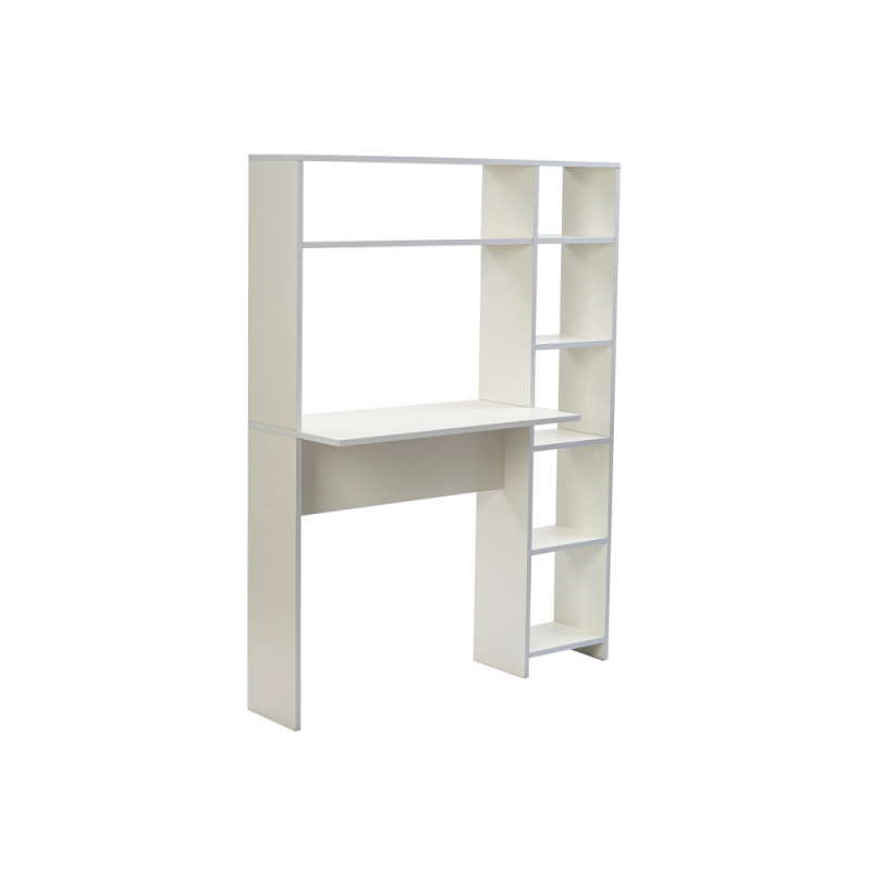 Письменный стол Тулон со стеллажом белое тиснение