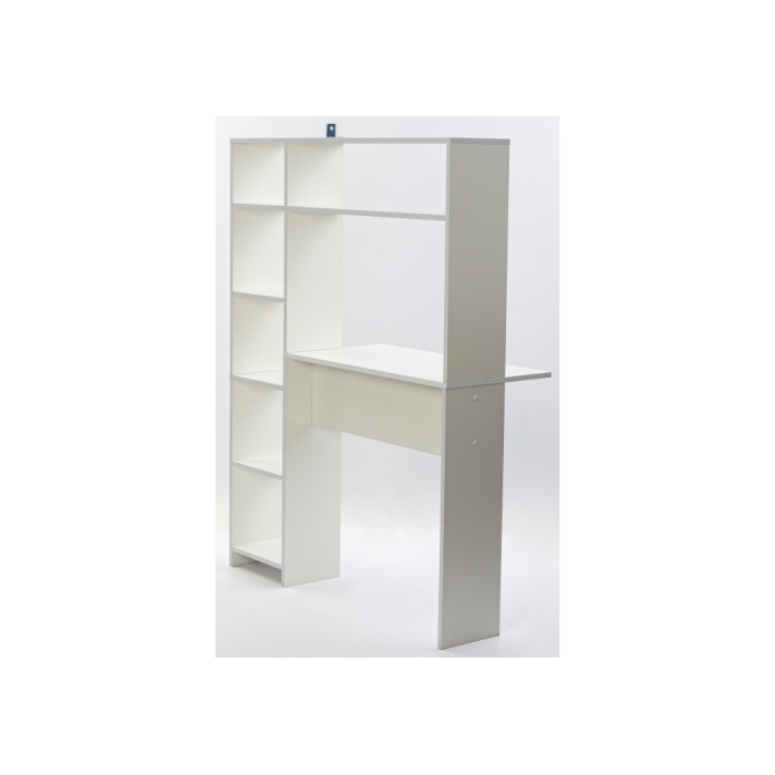 Письменный стол Тулон со стеллажом белое тиснение