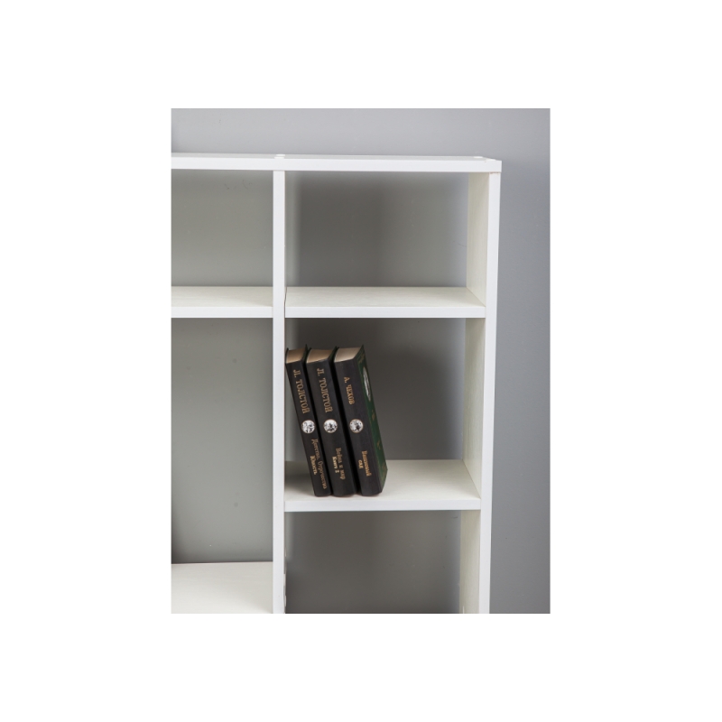 Письменный стол Тулон со стеллажом белое тиснение