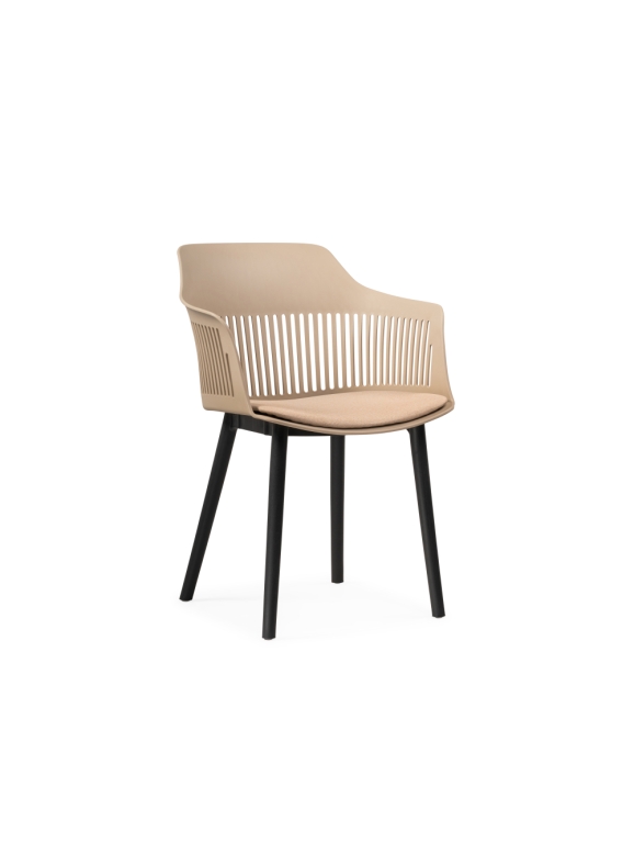 Пластиковый стул Crocs beige / black