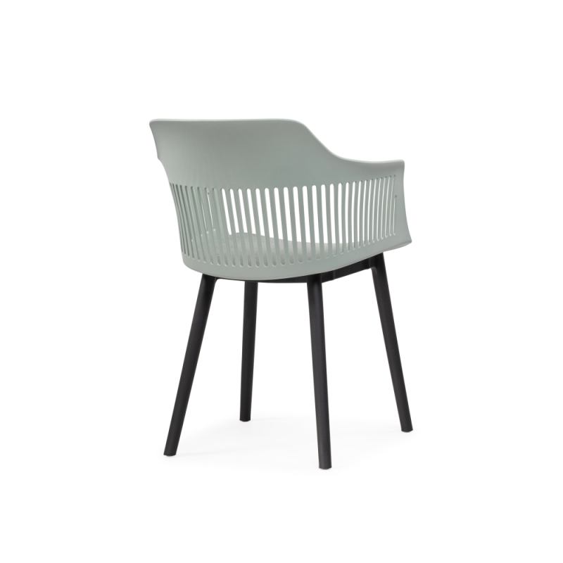 Пластиковый стул Crocs light green / black