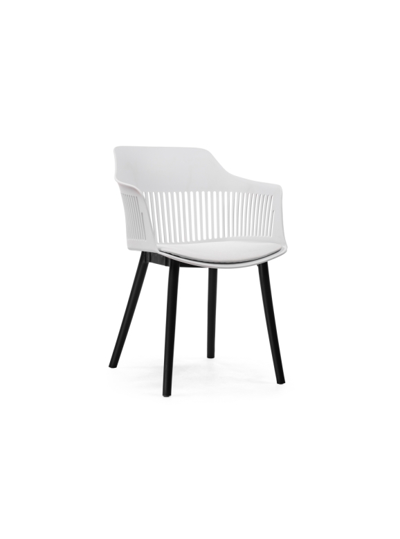 Пластиковый стул Crocs white / black