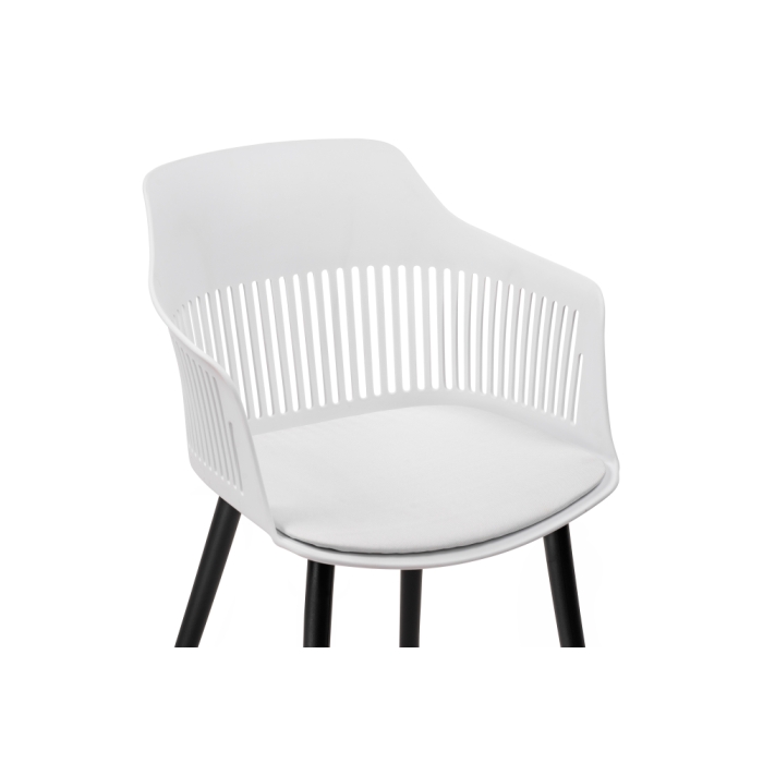 Пластиковый стул Crocs white / black