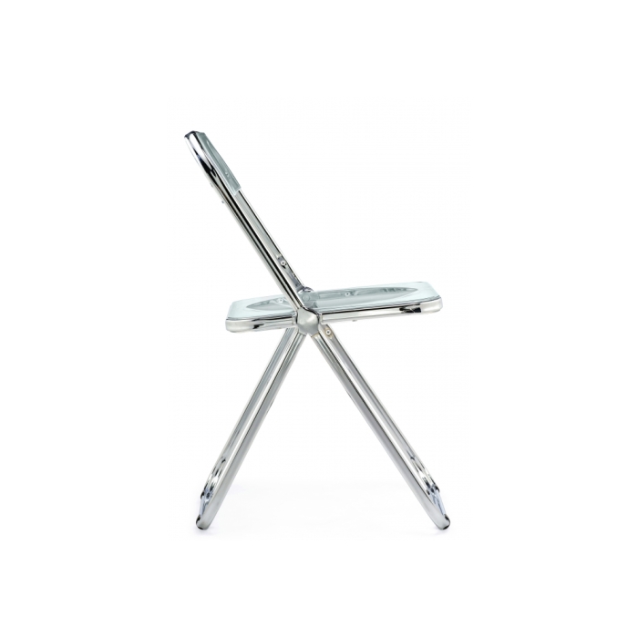 Пластиковый стул Fold складной clear gray-blue