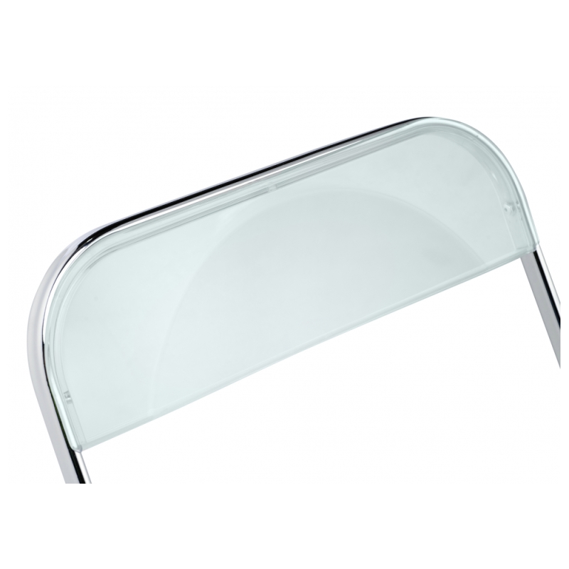 Пластиковый стул Fold складной clear gray-blue