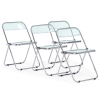 Пластиковый стул Fold складной clear gray-blue