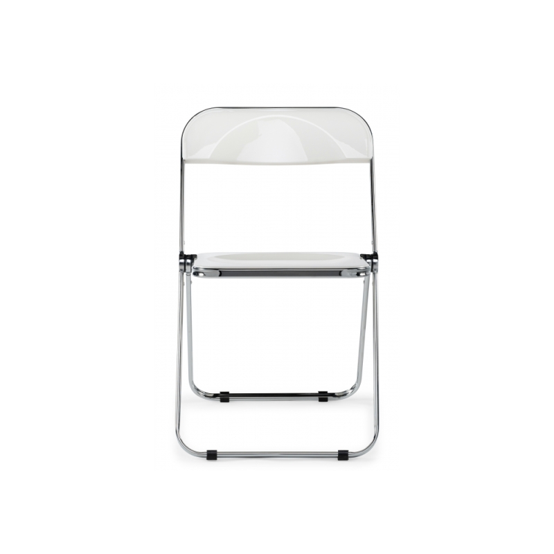 Пластиковый стул Fold складной white / chrome
