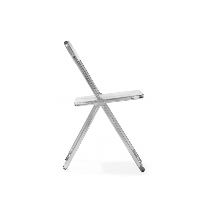 Пластиковый стул Fold складной white / chrome