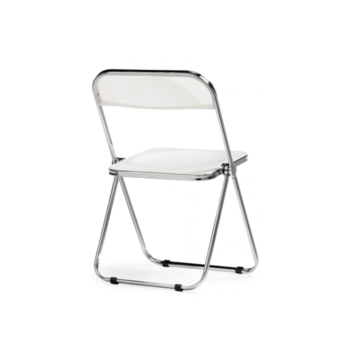 Пластиковый стул Fold складной white / chrome