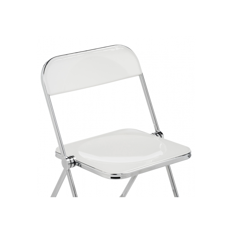 Пластиковый стул Fold складной white / chrome