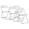 Пластиковый стул Fold складной white / chrome