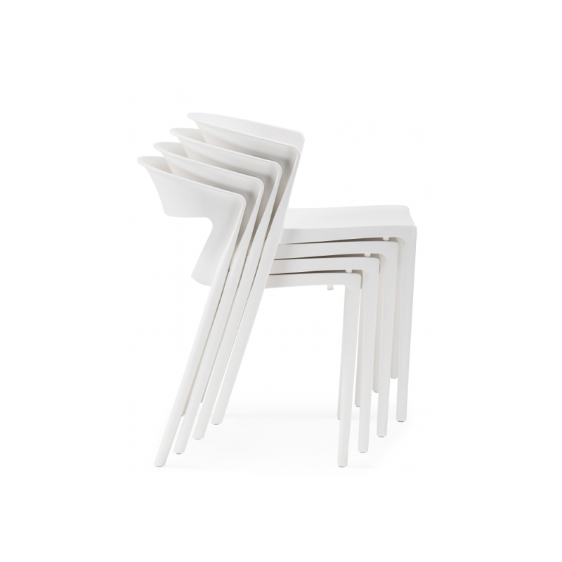 Пластиковый стул Градно белый