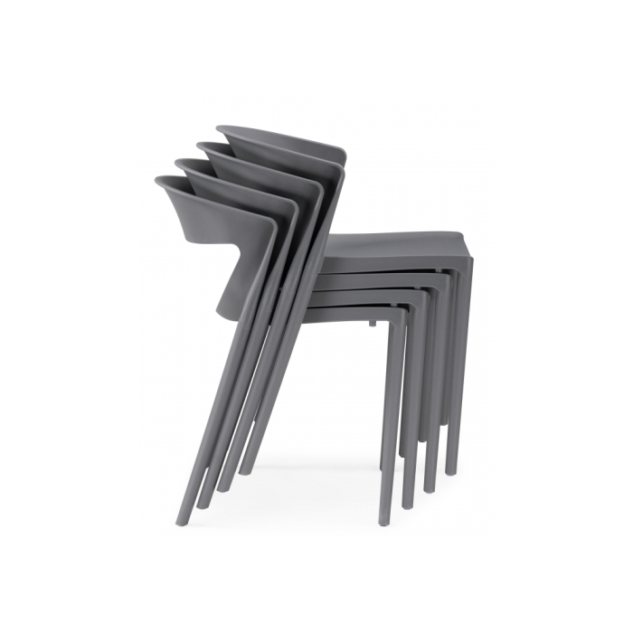 Пластиковый стул Градно серый