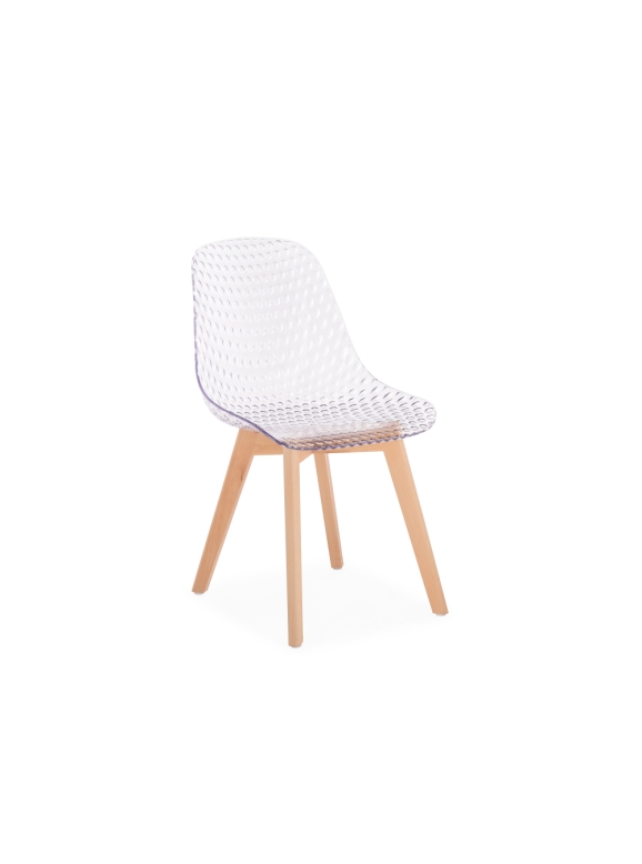 Пластиковый стул Vart clear / wood