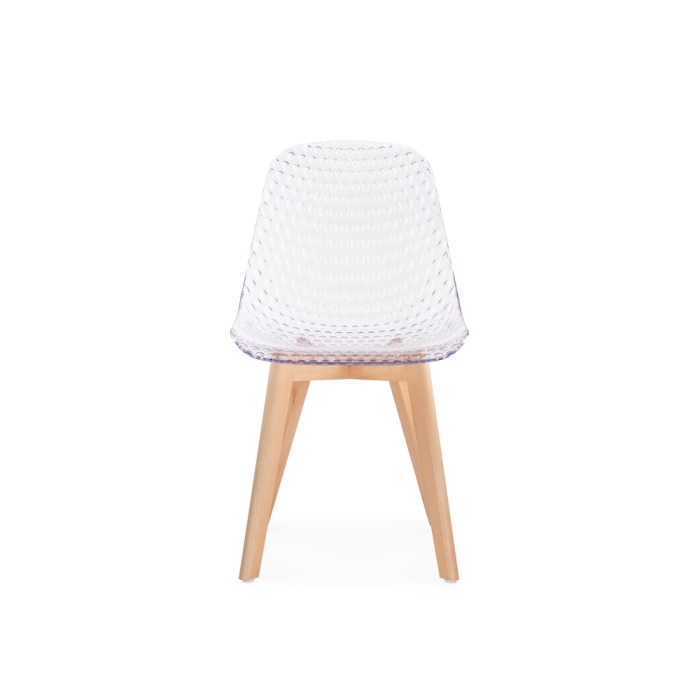 Пластиковый стул Vart clear / wood