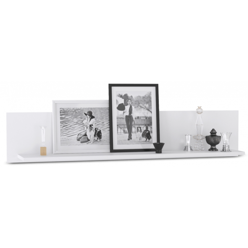 Полка Бэль 10.107 белый премиум