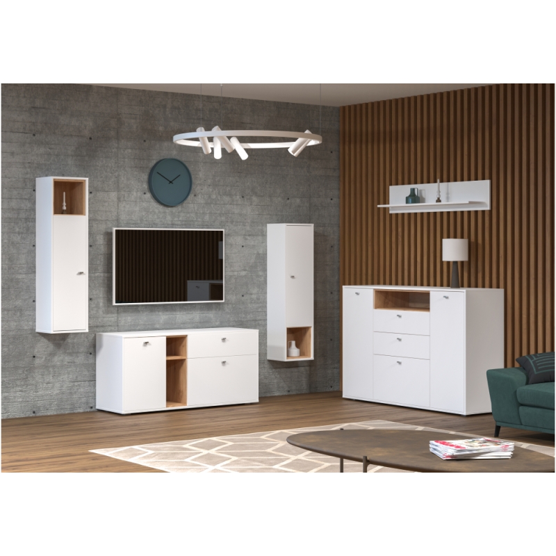 Полка Бэль 10.107 белый премиум