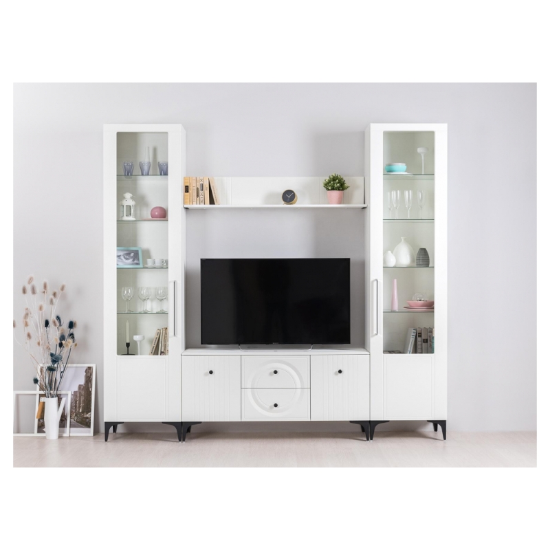 Полка Вестра белый шагрень