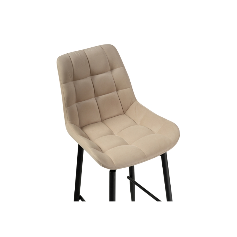 Полубарный стул Алст К крутящийся бежевый / черный