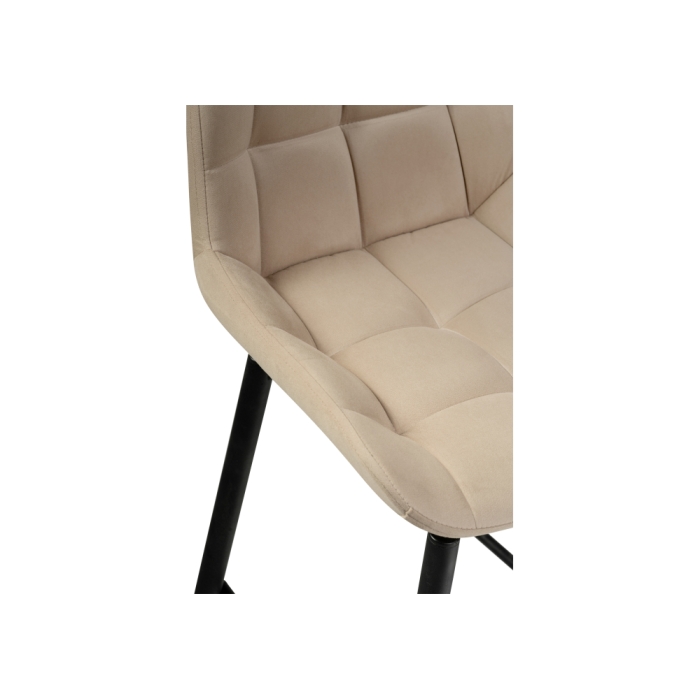 Полубарный стул Алст К крутящийся бежевый / черный