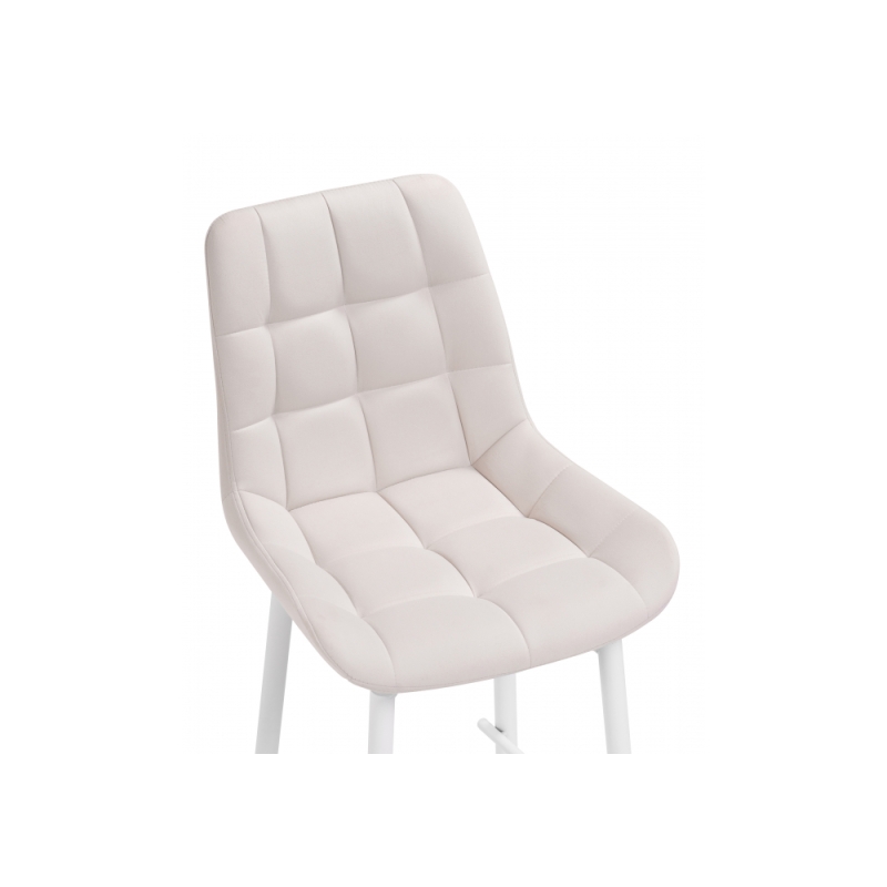 Полубарный стул Алст К крутящийся молочный / белый