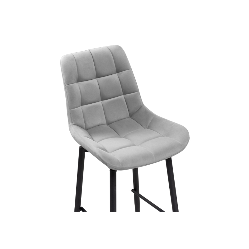 Полубарный стул Алст К крутящийся светло-серый / черный