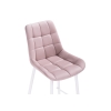 Полубарный стул Алст розовый / белый