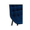 Полубарный стул Алст велюр синий / черный