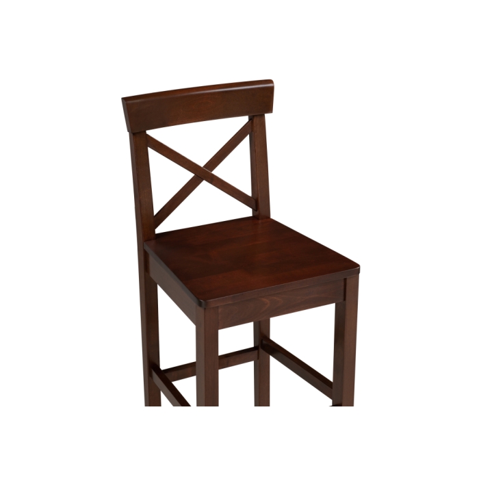 Полубарный стул Алзе темный орех