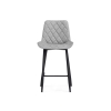 Полубарный стул Баодин Б/К светло-серый / черный