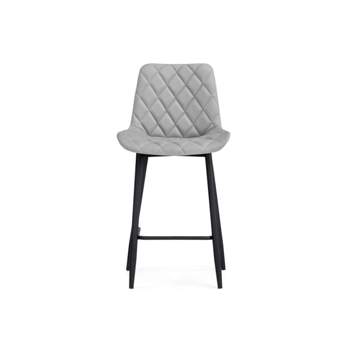 Полубарный стул Баодин Б/К светло-серый / черный
