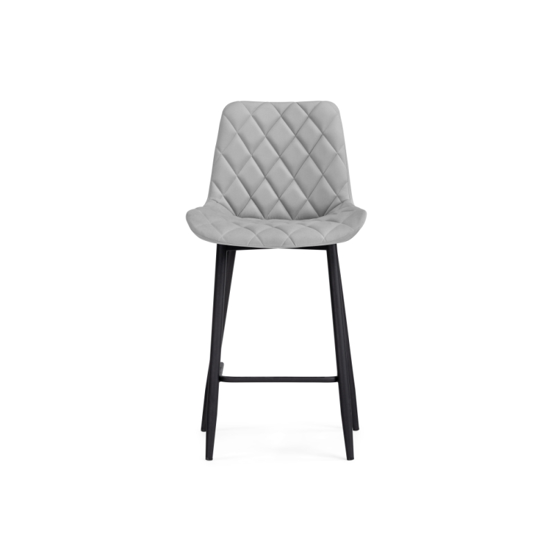 Полубарный стул Баодин Б/К светло-серый / черный