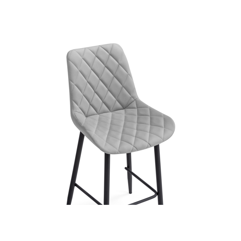 Полубарный стул Баодин Б/К светло-серый / черный