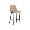 Полубарный стул Баодин К Б/К крутящийся бежевый / черный