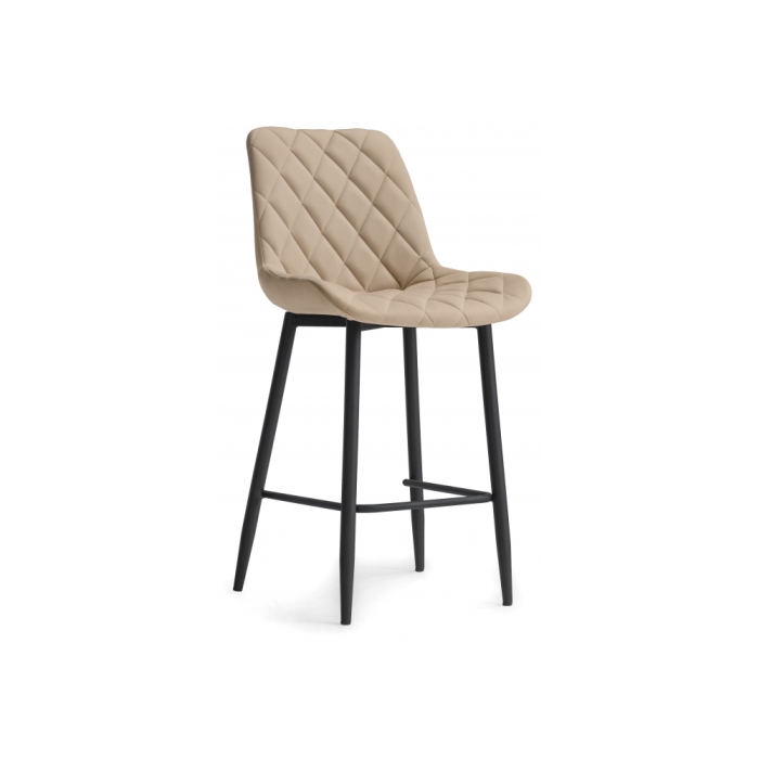 Полубарный стул Баодин К Б/К крутящийся бежевый / черный