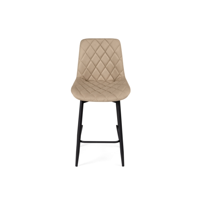 Полубарный стул Баодин К Б/К крутящийся бежевый / черный