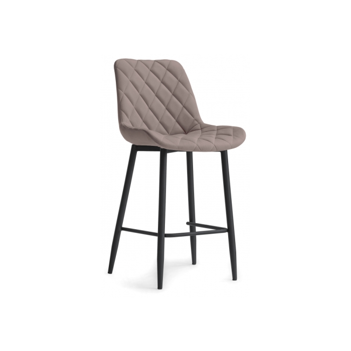 Полубарный стул Баодин К Б/К крутящийся латте / черный