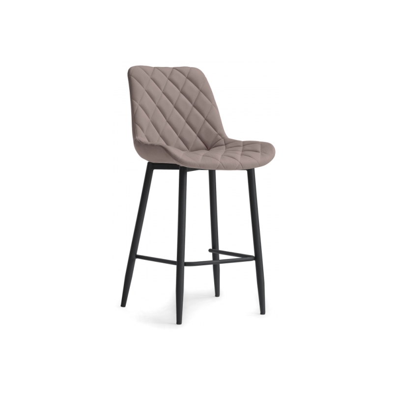 Полубарный стул Баодин К Б/К крутящийся латте / черный